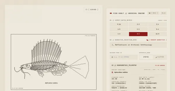 Screenshot of fish vault
