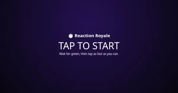 Screenshot of reaction royale