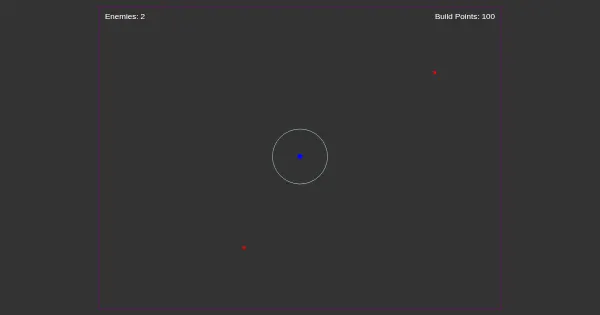 Screenshot of javascript tower defense