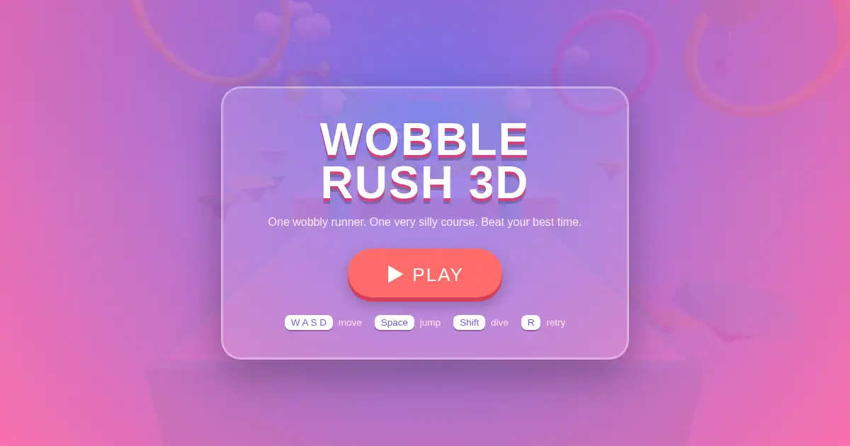 Screenshot of wobble rush 3d