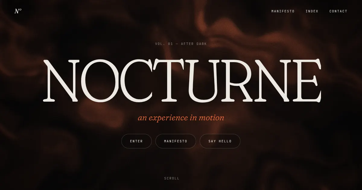 Screenshot of nocturne