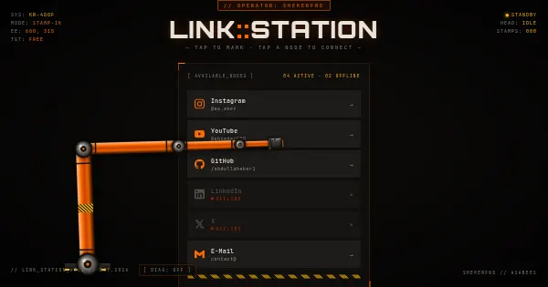 Screenshot of link station