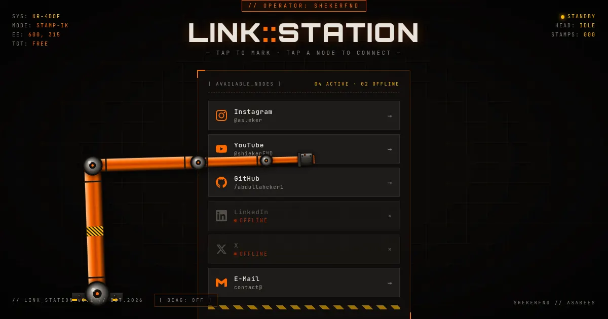 Screenshot of link station
