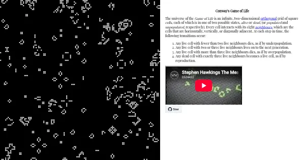 Screenshot of GameOfLife