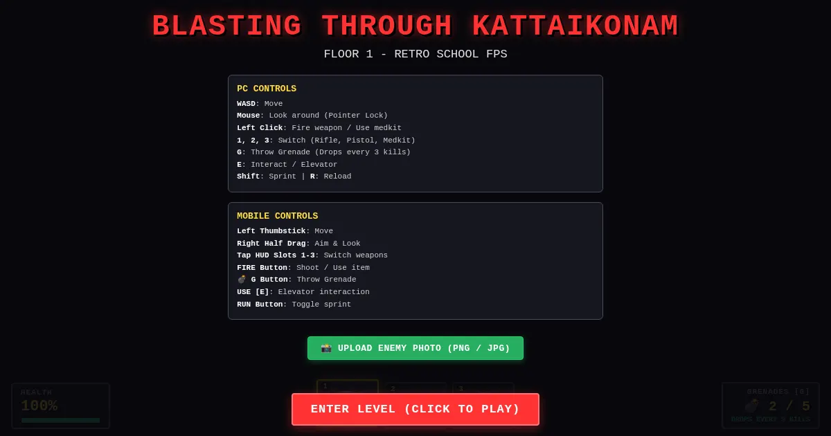 Screenshot of blasting through kattaikonam