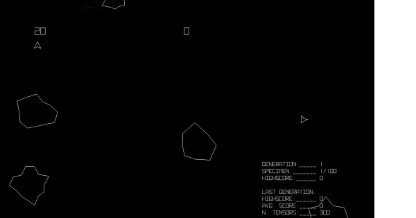 Screenshot of JSAsteroidsMachineLearning