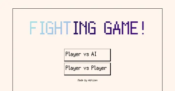 Screenshot of Fighting Game in JS