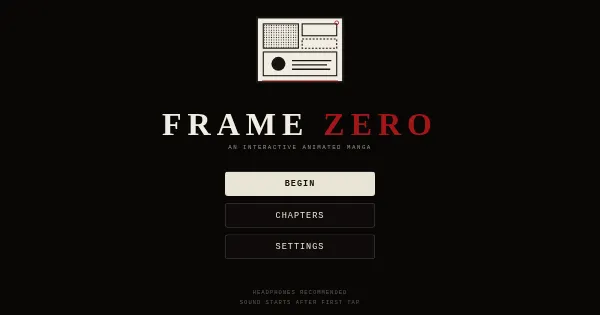 Screenshot of frame zero