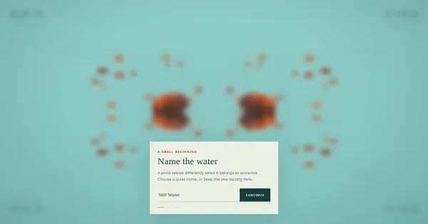 Screenshot of kin living pond