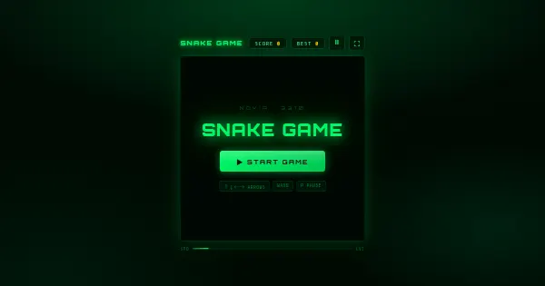 snake: free snake game in your browser — VibeCruiser