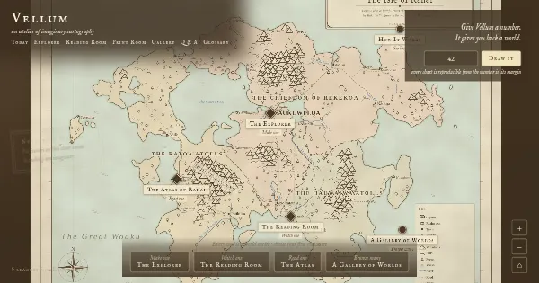 Screenshot of Vellum
