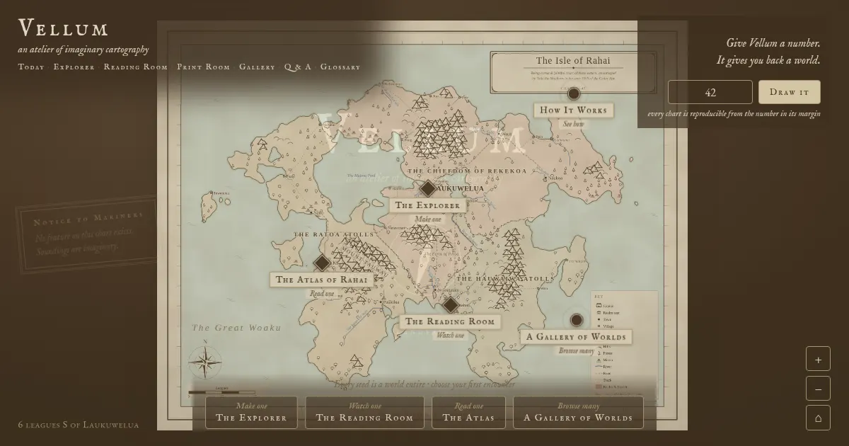 Screenshot of Vellum