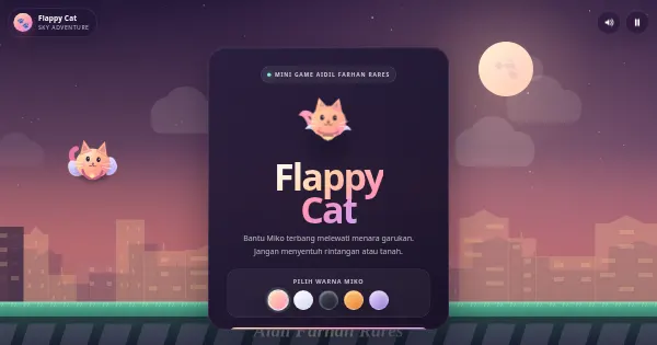 Screenshot of Flappy Cat