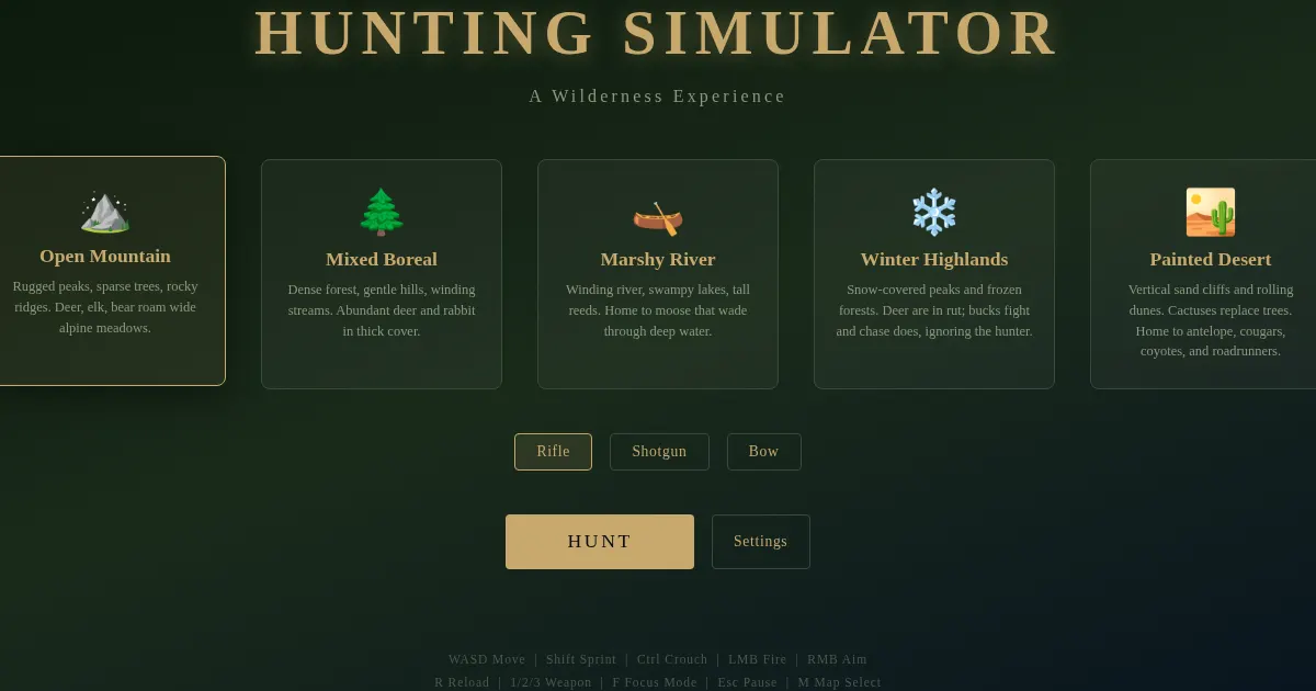 Screenshot of HuntingSimulator