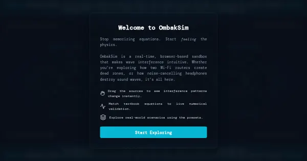 Screenshot of PHYSXHACKATHON OmbakSim