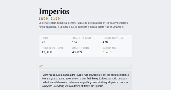Screenshot of imperios 1800 2100