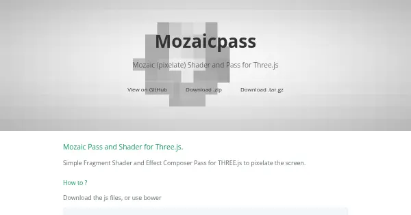 Screenshot of MozaicPass