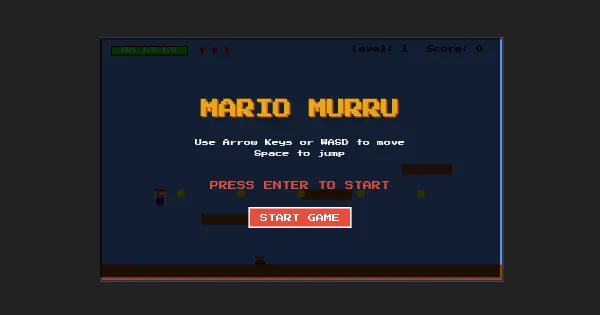 Screenshot of mario murru game