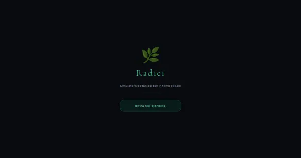 Screenshot of radici