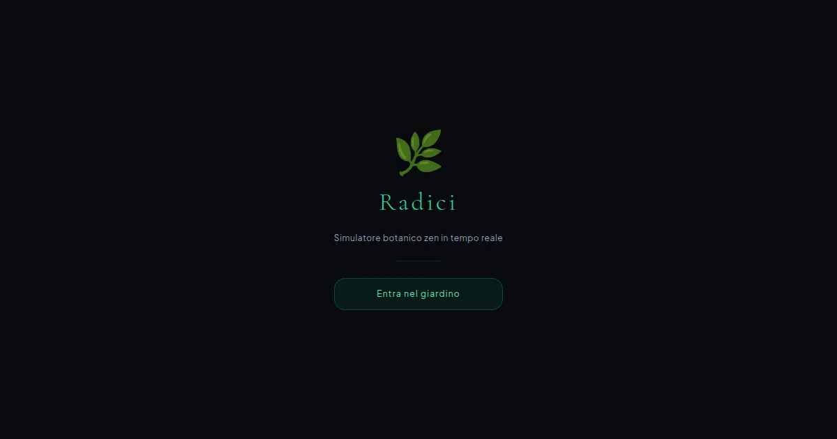 Screenshot of radici
