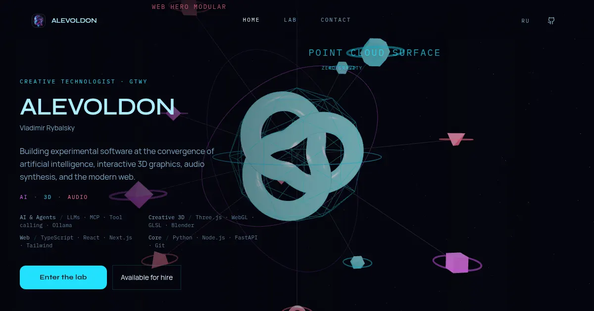 Screenshot of alevoldon lab