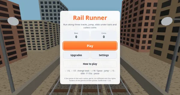 Screenshot of RailRunner