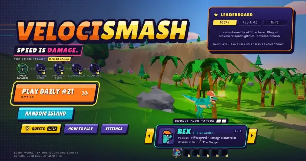 Screenshot of velocismash