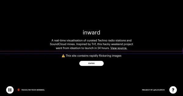 Screenshot of inward