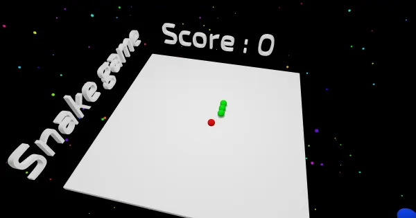 Screenshot of Snake Game 3D