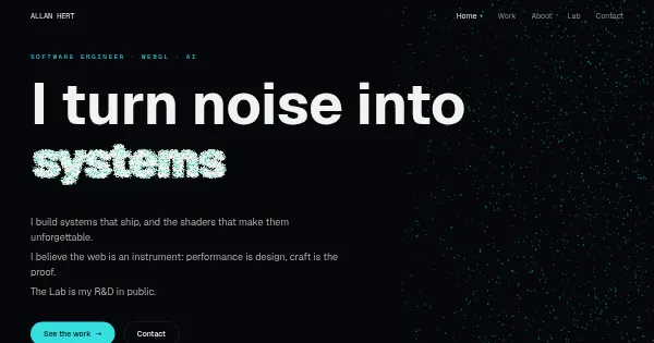 Screenshot of allanhert portfolio