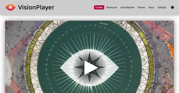Screenshot of VisionPlayer