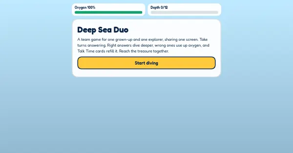 Screenshot of deep sea duo
