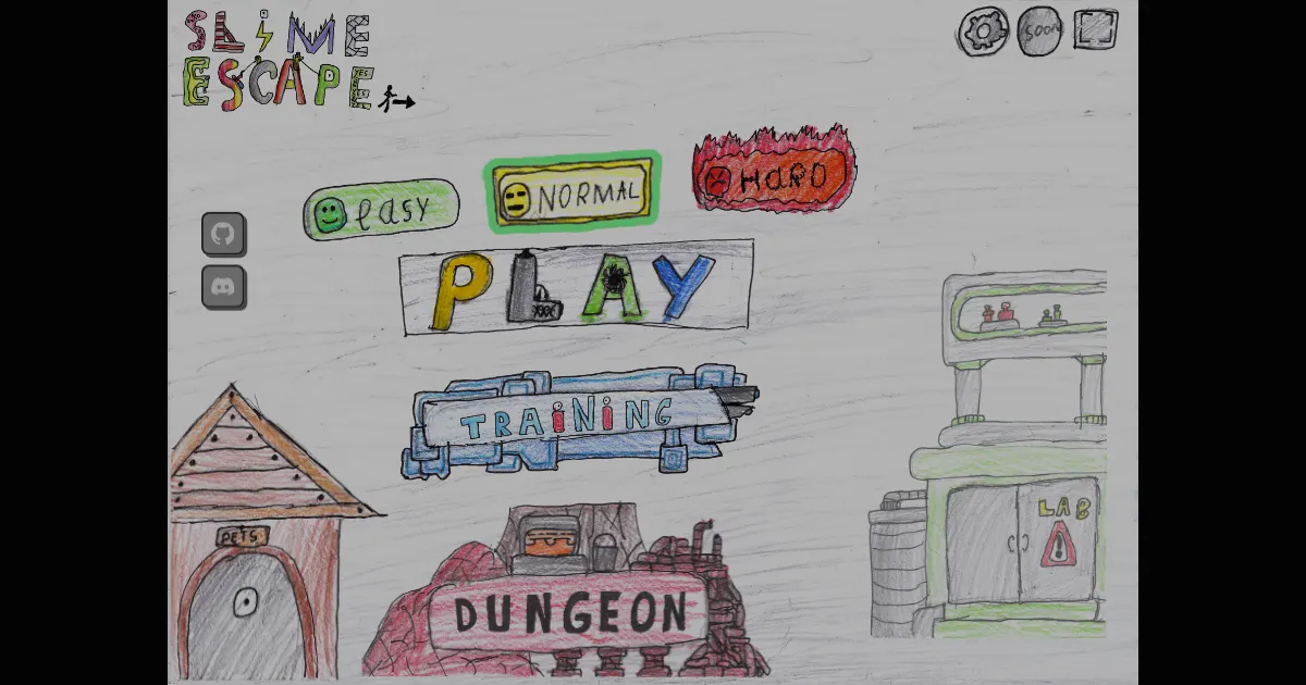 Screenshot of slime escape