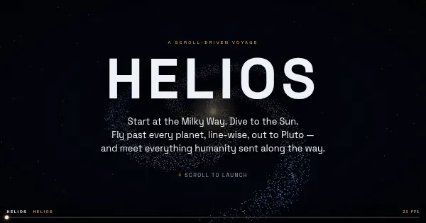 Screenshot of helios