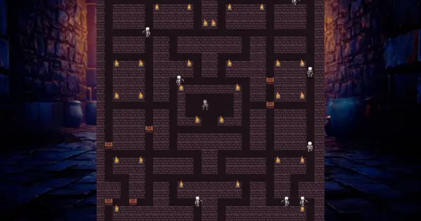 Screenshot of dungeon