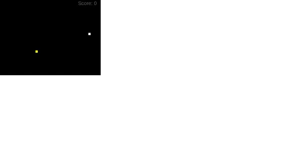 Screenshot of snake game p5js