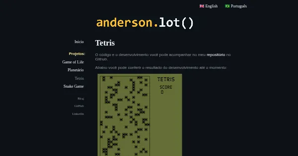 Screenshot of Tetris Old Style