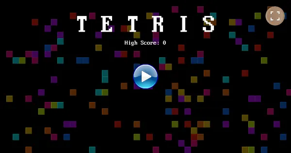Screenshot of tetris