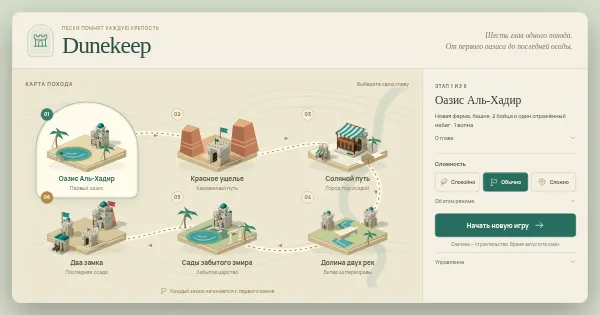 Screenshot of dunekeep rts