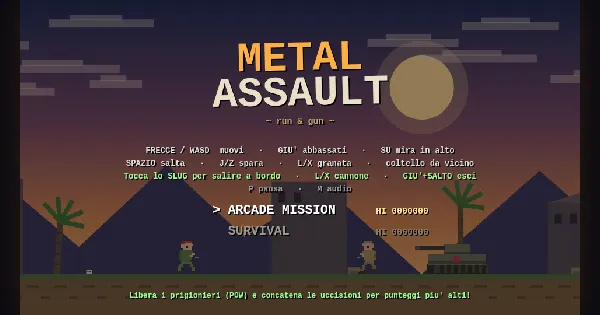 Screenshot of metal assault game claude fable