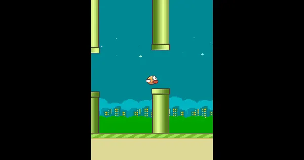 Screenshot of the flappy bird
