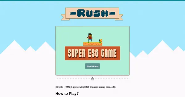 Screenshot of es6 createjs game