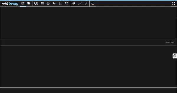 Screenshot of VerletDrawing