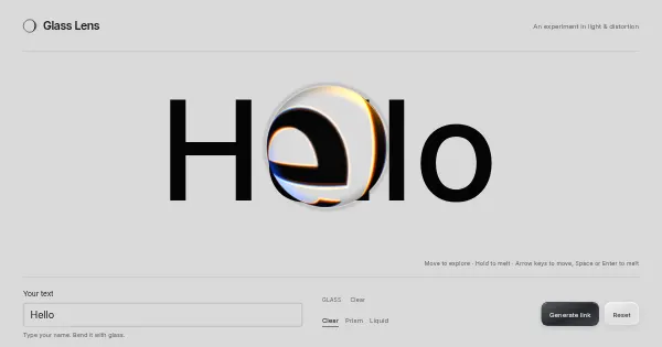 Screenshot of Glas effect