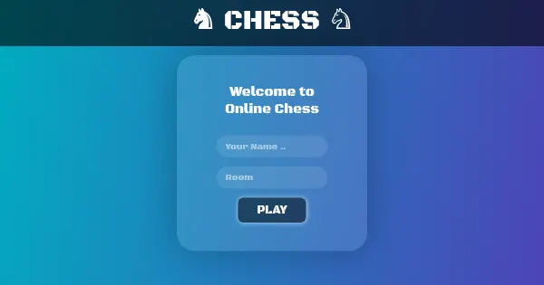 Screenshot of online chess with video chat