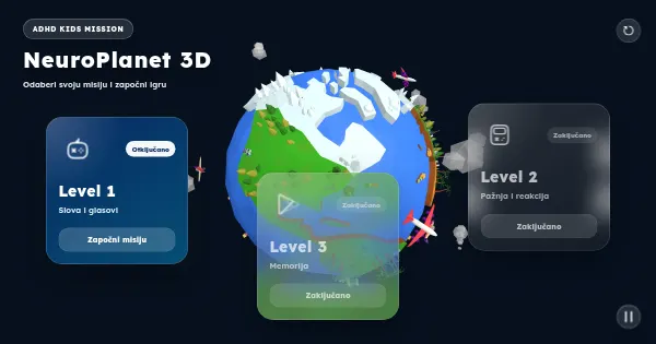 Screenshot of ADHD game