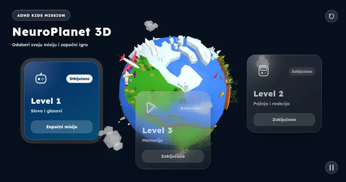 Screenshot of ADHD game