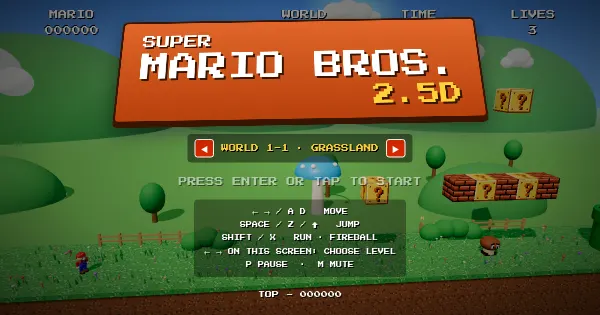 Screenshot of mario2.5d