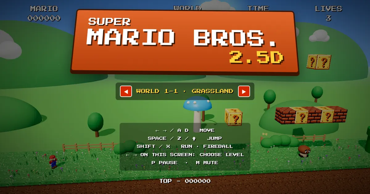Screenshot of mario2.5d