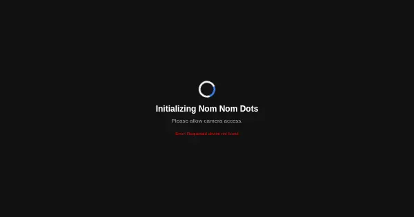 Screenshot of nom nom dots